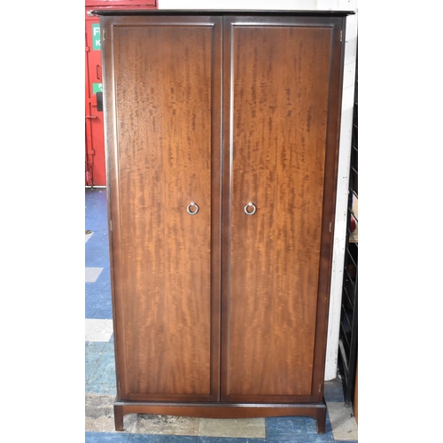 502 - A Stag Mahogany Double Wardrobe