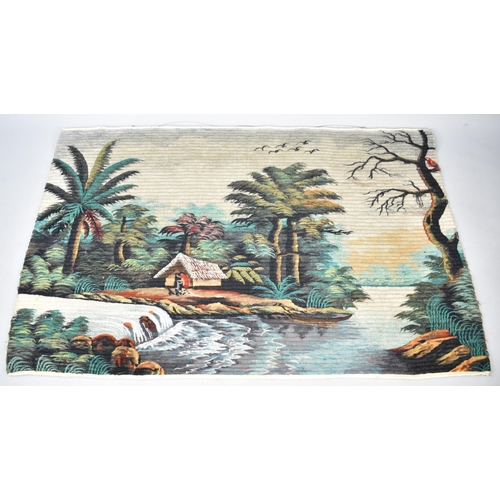 513 - A Woven Far Eastern Wall Hanging, 167cms by 110cms