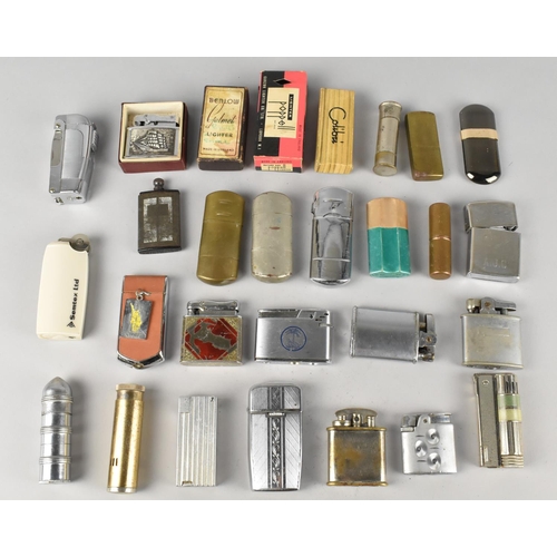 83 - A Large Collection of Mid 20th Century Vintage Pocket Lighters of Various Designs, We are Unable to ... 