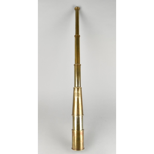 37 - A Reproduction Brass Three Fold Telescope