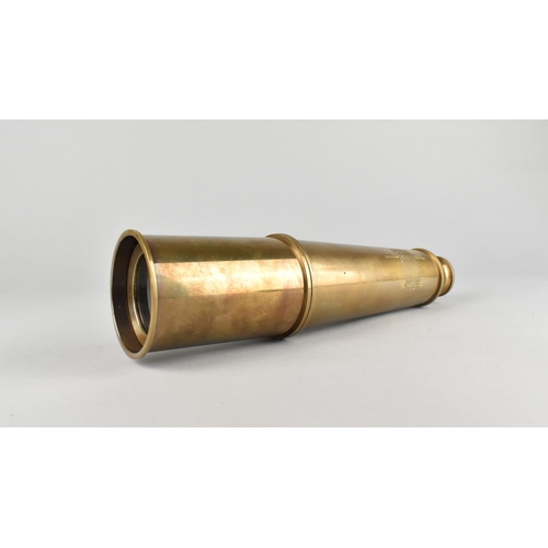 37 - A Reproduction Brass Three Fold Telescope