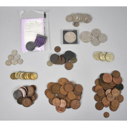 121 - A Collection of Various British Coins, Crowns Etc, 1922 Medallion for Lucas Tooth Boys Training Fund... 