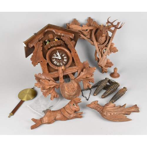 163 - A Small Two Weight Black Forest Cuckoo Clock for Restoration