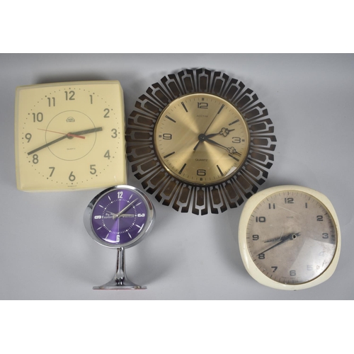 169 - A Collection of Four 1960s and Later Wall and Mantel Clocks to include Big Ben Repeater