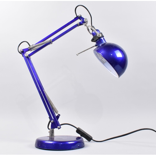 171 - A Modern Iridescent Blue Anglepoise Table Lamp