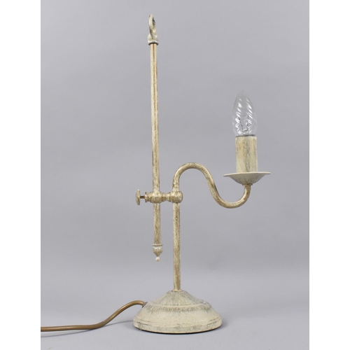 191 - A Modern Table Lamp in the Form of a Brass Rise and Fall Example