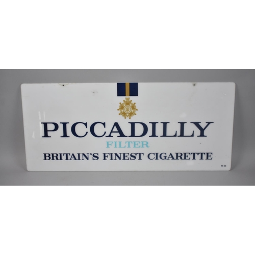 193 - A Late 20th Century Vintage Plastic Shop Sign for Piccadilly Cigarettes, 71cms Wide