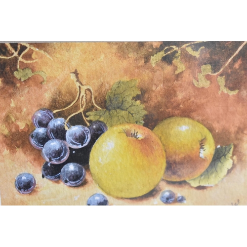 194 - A Small Watercolour of Fruit, Signed C. Hughes, 12cms by 9cms