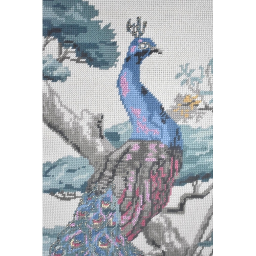 207 - A Gilt Framed Tapestry by Marian Powell, Exotic Bird 1989, 49x64cms