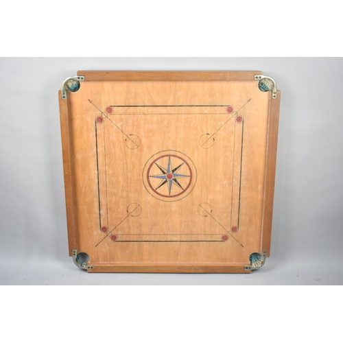 211 - A Modern Painted Wooden Indian Carrom Board, 80cms Square