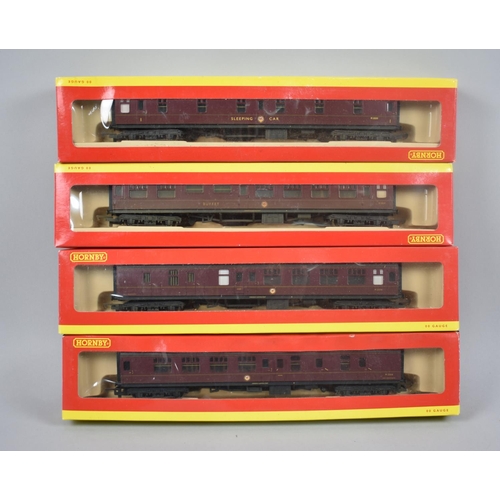 217 - Four Boxed Hornby Carriages to include Sleeping Car, Buffet and Brake Coaches