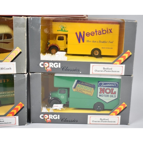 228 - A Collection of Four Corgi Classic Boxed Vintage Lorries and Buses together with a Corgi Tramlines E... 