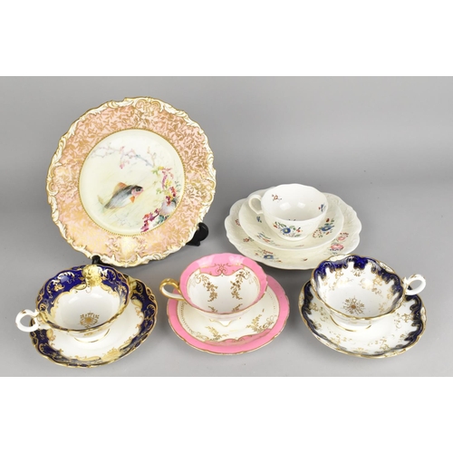 258 - A Collection of Various Late 18th/19th Century Porcelain to Comprise Porcelain Cup and Saucer Having... 