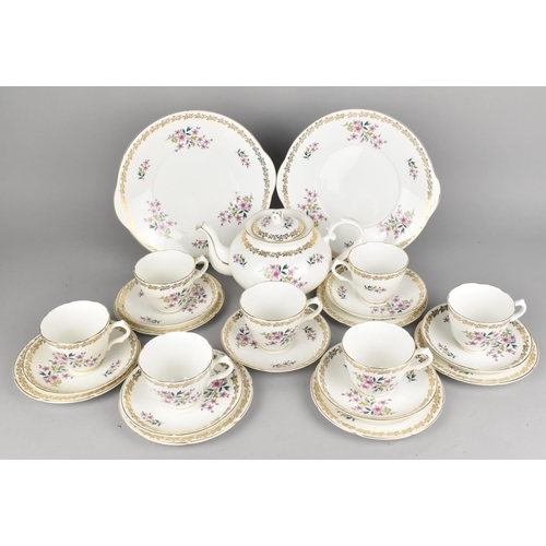 264 - A Royal Grafton Floral Spring Tea Set to Comprise Tea Pot, Seven Cups, Seven Saucers, Six Side Plate... 