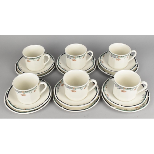 266 - A Royal Doulton Juno Tea Set for Six to Comprise Cups, Saucers and Side Plates