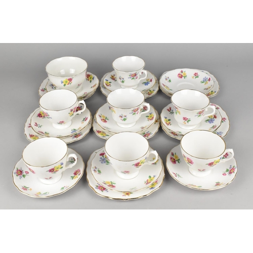 270 - A Collection of Royal Vale Floral Decorated Teawares to Comprise Cups, Saucers, Side Plates