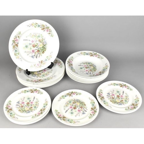 278 - A Collection of Aynsley Wild Tudor Six Large Plates, Six Small Plates and Six Bowls