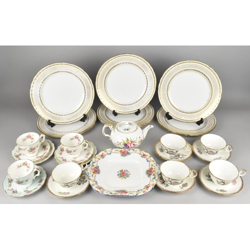 287 - A Collection of Ceramics to Comprise Tuscan Kensington Plates, Aynsley Teawares, Teapot, Rose Decora... 