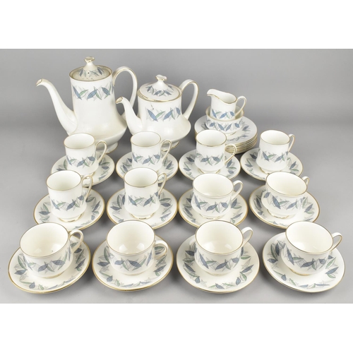 295 - A Royal Standard Trend Pattern Tea and Coffee Set to Comprise Six Cups, Six Coffee Cans, Teapot, Cof... 