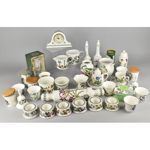 298 - A Collection of Various Portmeirion to Comprise Botanic Garden Rolling Pin, Vases, Jugs, Cruets etc