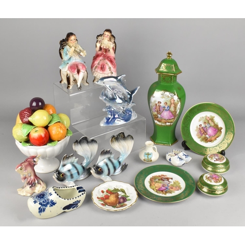 307 - A Collection of Various Ceramics to Comprise Five Pieces of Limoges to Include Lidded Vase, Dishes a... 