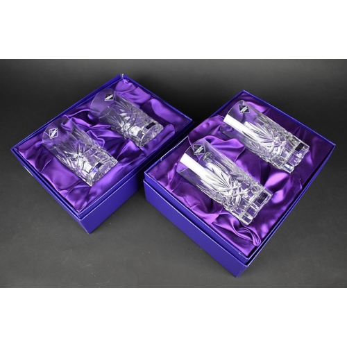 326 - Two Edinburgh Crystal International Boxed Sets of Two Highball Tumblers