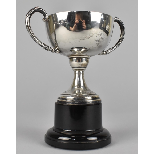 346 - A Silver Trophy Presented to No 4 Platoon by E. J Evans Platoon Commander 1941, Birmingham Hallmark ... 