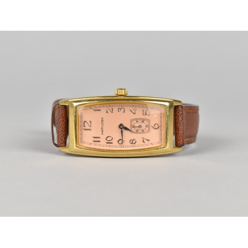 363 - A Vintage Hamilton Carlyle Wristwatch on Leather Strap