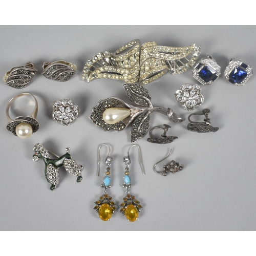 369 - A Collection of Vintage Silver and White Metal Jewellery to include Fur Clip Brooch, Silver and Marc... 