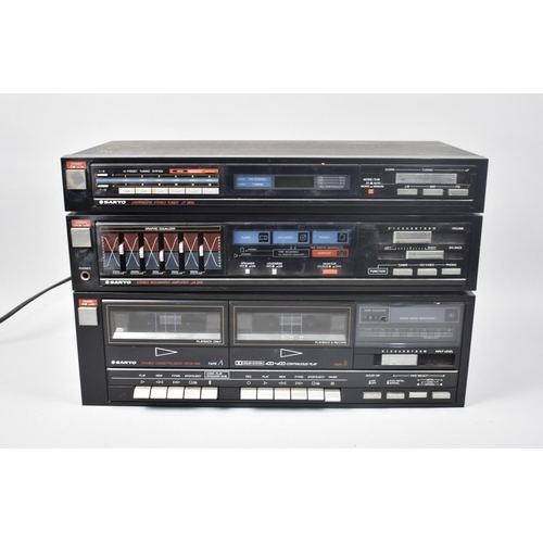 400 - A Sanyo Cassette Deck, Amplifier and Tuner