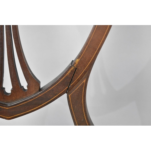 407 - Two Edwardian Inlaid Mahogany Ladies Bedroom Chairs