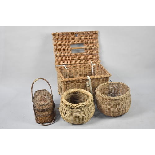 409 - A Collection of Various Wicker Baskets