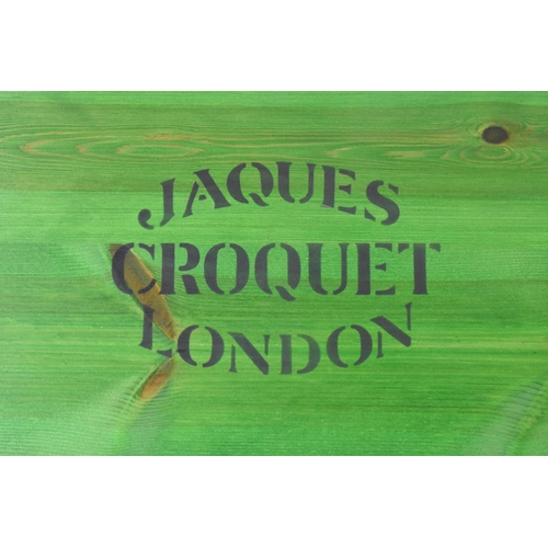 417 - A Modern Jaques Croquet Set, Appears Unused, Four Mallets and all Accessories