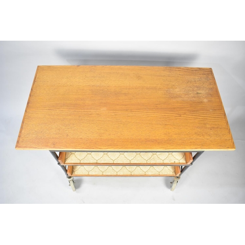 438 - A Mid 20th Century Trolley/Table with Two Under Shelves, 122cms Wide