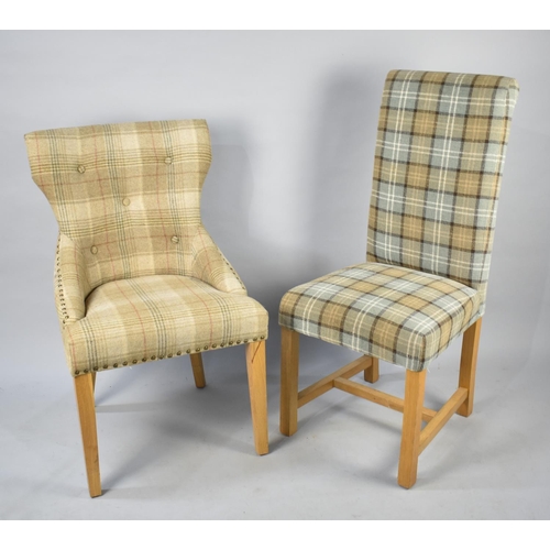 443 - Two Modern Upholstered Side Chairs