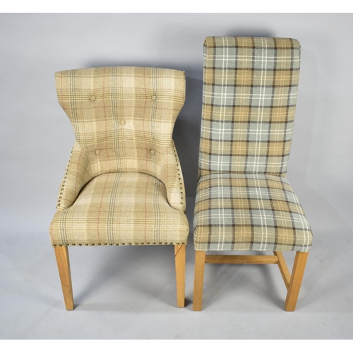 443 - Two Modern Upholstered Side Chairs