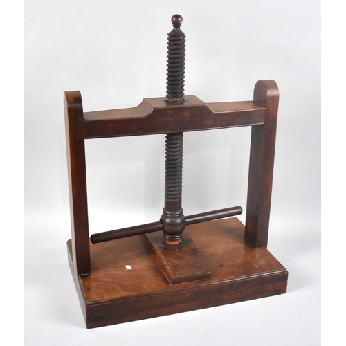 5 - A 19th Century Mahogany Book Press, 38cms Wide