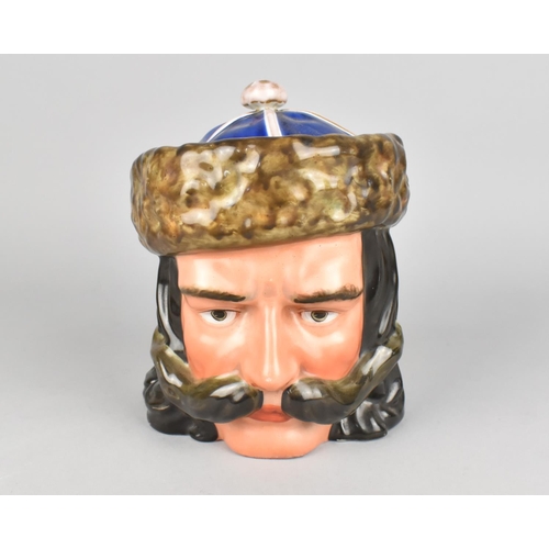 59 - A German Novelty Tobacco Pot in the Form of a Mustachioed Turkish Gent, Chip to Inner Rim, 18cms Hig... 