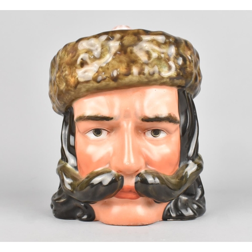 59 - A German Novelty Tobacco Pot in the Form of a Mustachioed Turkish Gent, Chip to Inner Rim, 18cms Hig... 