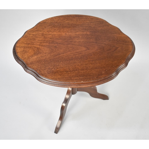 78 - A Mahogany Oval Topped Tripod Wine Table, 54cms Wide