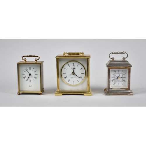 110 - Three Quartz Mantel Clocks