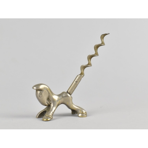 12 - A Mid Century Metal Corkscrew in the Form of a Pony, 8cms High