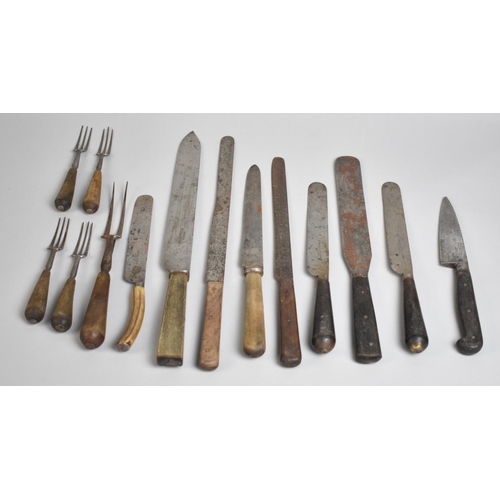 143 - A Collection of Various Late 19th/Early 20th Century Flatware to include Makers Marks for Daniel Nor... 