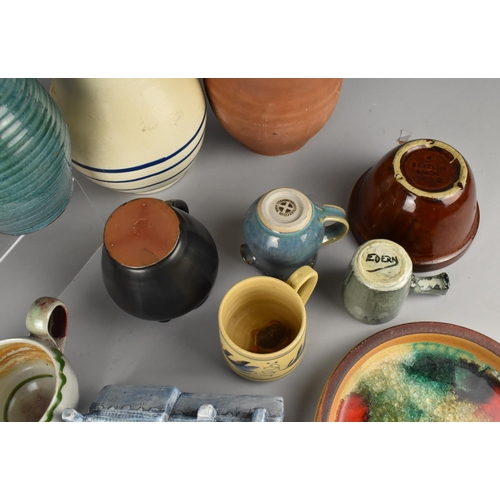 263 - A Collection of Various Studio and Other Pottery to Comprise Jugs, Bowls, Dishes, House Ornament etc... 