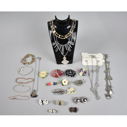 324 - A Collection of Various Vintage and Modern Costume Jewellery to include Laura Ashley Necklace, Rings... 