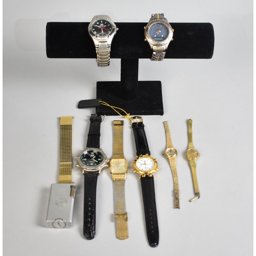 325 - A Collection of Vintage and Modern Wristwatches to include Two Ladies Examples by F Hinds, Philip Pe... 