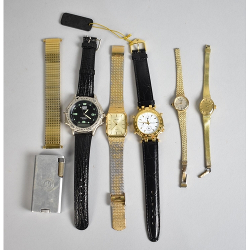 325 - A Collection of Vintage and Modern Wristwatches to include Two Ladies Examples by F Hinds, Philip Pe... 