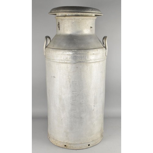 341 - An Aluminium Milk Churn for Express Dairy, London, 73cms High