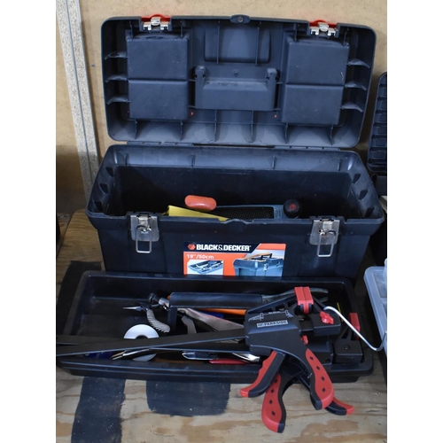 367 - A Black and Decker Tool Box with Contents Etc