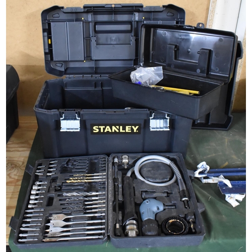 369 - A Stanley Toolbox with Contents together with a Further Example and Other Tools Etc